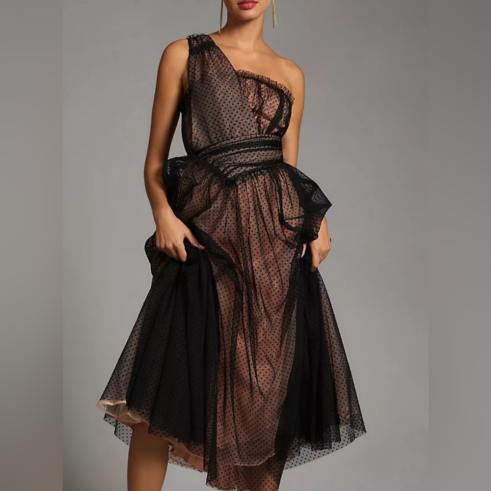 Black Polka Dot Tulle Dress
